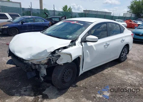 2015 Nissan Sentra S z USA, uszkodzony, nr VIN 3N1AB7AP9FY313858